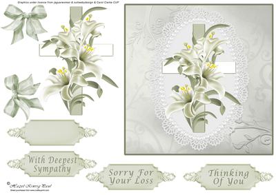 Lilies & Lace Sympathy Card