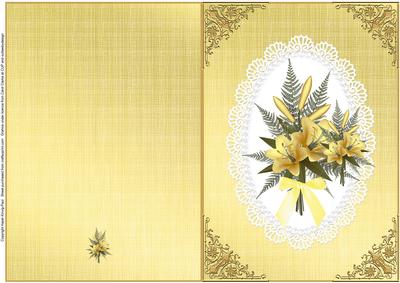 A5 Quick Make Lemon Lily Card