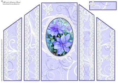 Butterflies & Clematis Theatre Fold