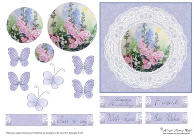 Wedgwood, Lace & Hollyhocks