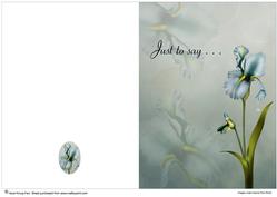 Beautiful Flower Quick Card #4