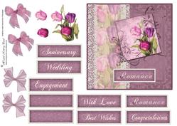 Romance Luxury Decoupage Card