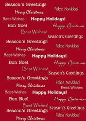 Christmas Greetings (deep Red)