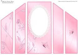 Pink Butterfly Theatre Fold Card