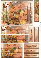 Autumn Years Butterflies Stacker