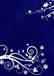 Floral Swirl Background (navy)