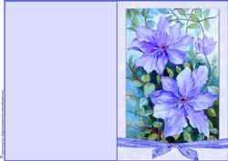 Clematis Quick Make Card