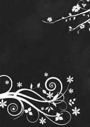 Floral Swirl Background (b&w)
