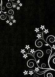 Garden Flourish Background (b&w)
