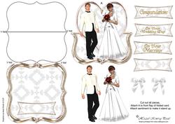 Wedding Bracket Easel Card