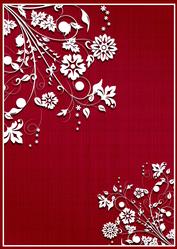Flower Garden Flourish Background (burgundy)