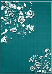 Flower Garden Flourish Background (jade)