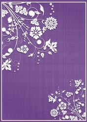 Flower Garden Flourish Background (purple)