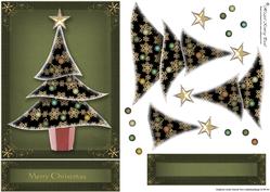 Oh Christmas Tree Decoupage Card