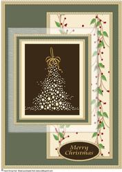 A4 Quick Layered Christmas Card