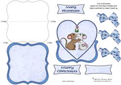 Merry Kissmouse Bracket Easel Card