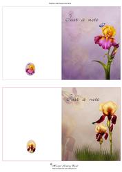 Beautiful Flowers Notelets - #5 & #6