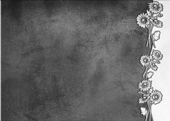 Velvet Flower Border Background (charcoal)