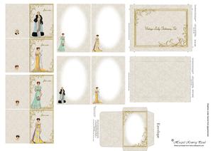Vintage Lady Stationery/writing Set