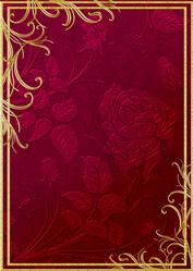 Framed Jacquard Background (rich Wine)