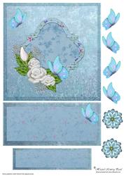 Butterflies & Roses Easel Card