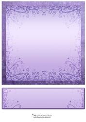 Nature 8in Card Front & Text Plate (purple)