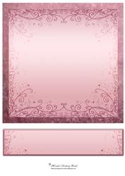Nature 8in Card Front & Text Plate (rose)