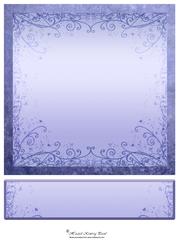 Nature 8in Card Front & Text Plate (blue)