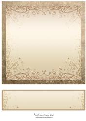 Nature 8in Card Front & Text Plate (gold)