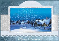 Let It Snow Layered A4 Christmas Card