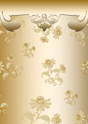 Gilded Brocade Background (warm Gold)