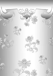 Gilded Brocade Background Silver)