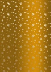Golden Snowflakes Christmas Background (coffee)