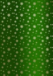 Golden Snowflakes Christmas Background (green)