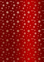 Golden Snowflakes Christmas Background (red)