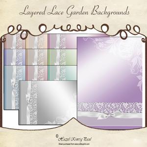 Layered Lace Garden Backgrounds