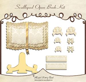 Scalloped Open Book Kit