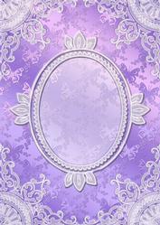 Butterfly Lace Card Front (purple)