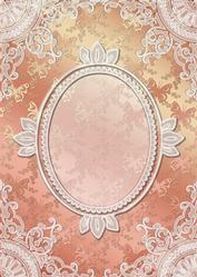 Butterfly Lace Card Front (copper)