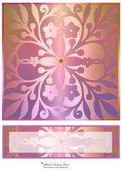 Etched Glass Card Front & Text Plate #1