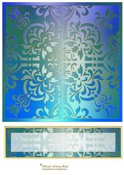 Etched Glass Card Front & Text Plate - Pattern Set E (5)