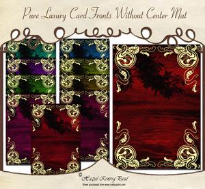 Pure Luxury Card Fronts Without Center Mat