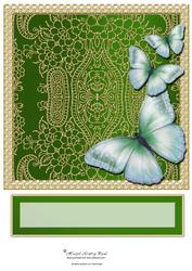 Butterfly Dreams Topper (green)