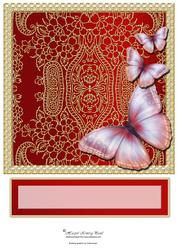 Butterfly Dreams Topper (red)
