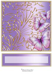Butterfly Dreams Topper & Text Plate (lilac)