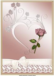 A4 Valentine Card Front Topper