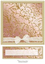 Gilded Window Card Front & Text Plate - Copper