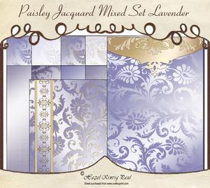 Paisley Jacquard Mixed Set Lavender