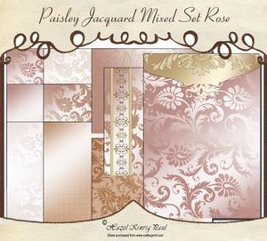 Paisley Jacquard Mixed Set Rose