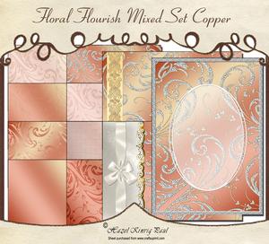 Floral Flourish Mixed Set Copper